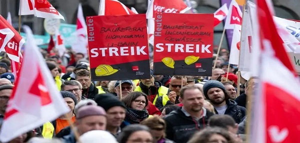 27日德国大罢工，将影响德国陆、海、空各大交通
